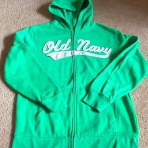 BIG BOYS - Old Navy Green Hoodie - Size XL
